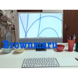 マック(Mac (Apple))の【美品】M1 iMac24インチ ブルー 16GB 1TBストレージ(デスクトップ型PC)