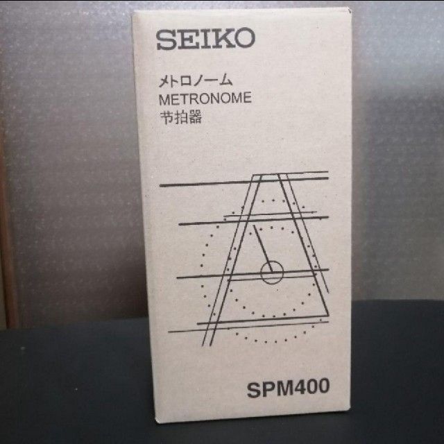 SEIKO(セイコー)の【新品】持ち手付き振り子　メトロノーム　セイコー　ホワイト 楽器の楽器 その他(その他)の商品写真