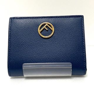 フェンディ(FENDI)のフェンディ 2つ折り財布 8M0387 ネイビー(財布)