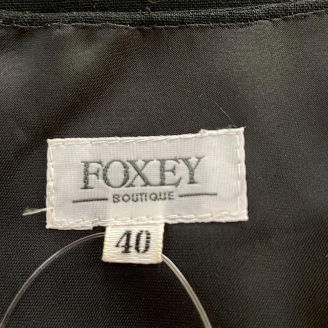 FOXEY(フォクシー)のフォクシー ワンピース サイズ40 M - 黒 レディースのワンピース(その他)の商品写真