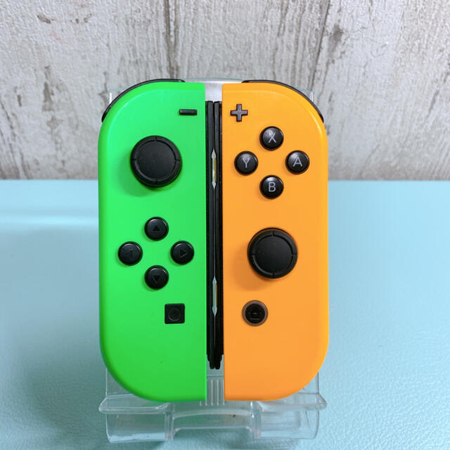 美品 人気カラー オレンジ　グリーンSwitch 左右セット ジョイコン