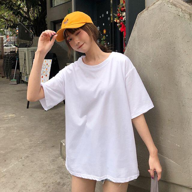 【新品】レディースシンプルオーバーサイズTシャツ　半袖　ゆったり　韓国　Haru