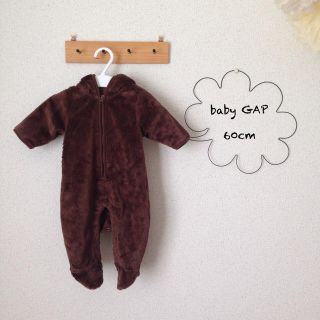 ベビーギャップ(babyGAP)のbabyGAP くまさんカバーオール 60cm(カバーオール)