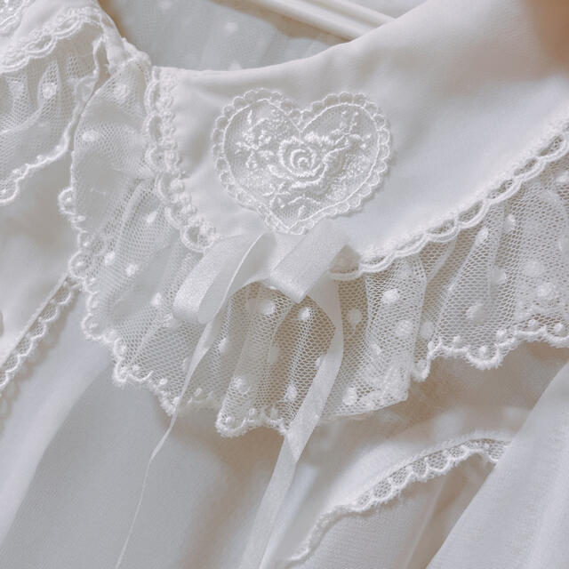 Angelic Pretty(アンジェリックプリティー)のLacy Heartブラウス レディースのトップス(シャツ/ブラウス(半袖/袖なし))の商品写真