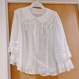 アンジェリックプリティー(Angelic Pretty)のLacy Heartブラウス(シャツ/ブラウス(半袖/袖なし))