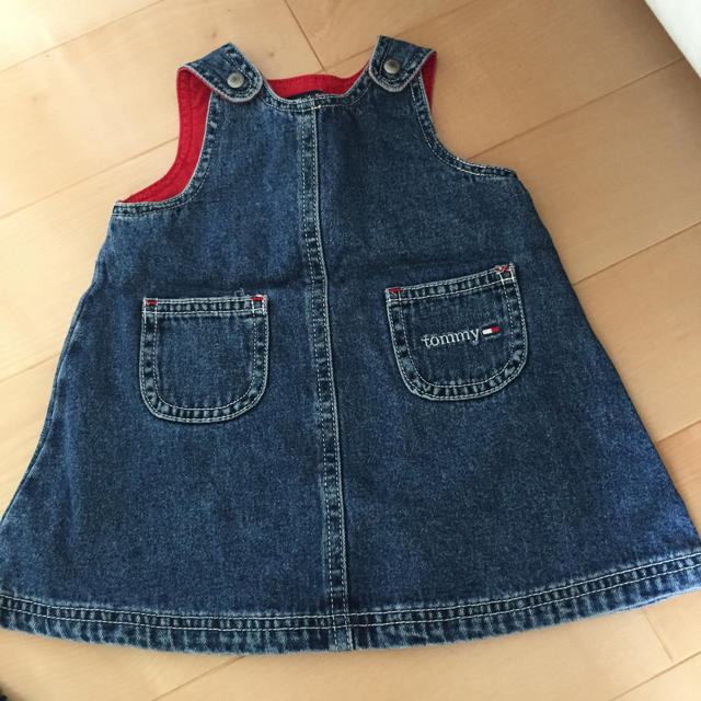 TOMMY HILFIGER(トミーヒルフィガー)のtommy★デニムスカート キッズ/ベビー/マタニティのベビー服(~85cm)(カバーオール)の商品写真