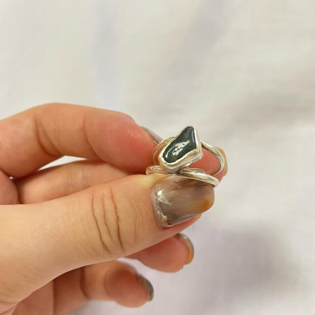 vintage ring オパール 天然石 シルバー リング レディースのアクセサリー(リング(指輪))の商品写真