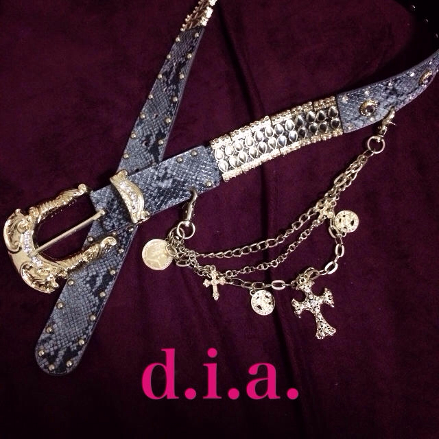 d.i.a(ダイア)のd.i.a.チェーン付きベルト レディースのファッション小物(ベルト)の商品写真