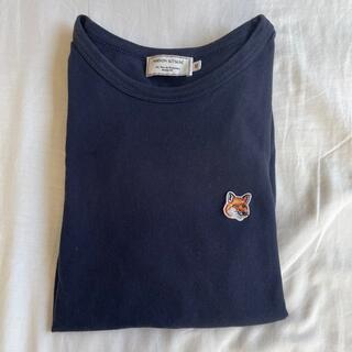 メゾンキツネ(MAISON KITSUNE')のMAISON KITSUNE'  Tシャツ　ネイビー　XS(Tシャツ(半袖/袖なし))