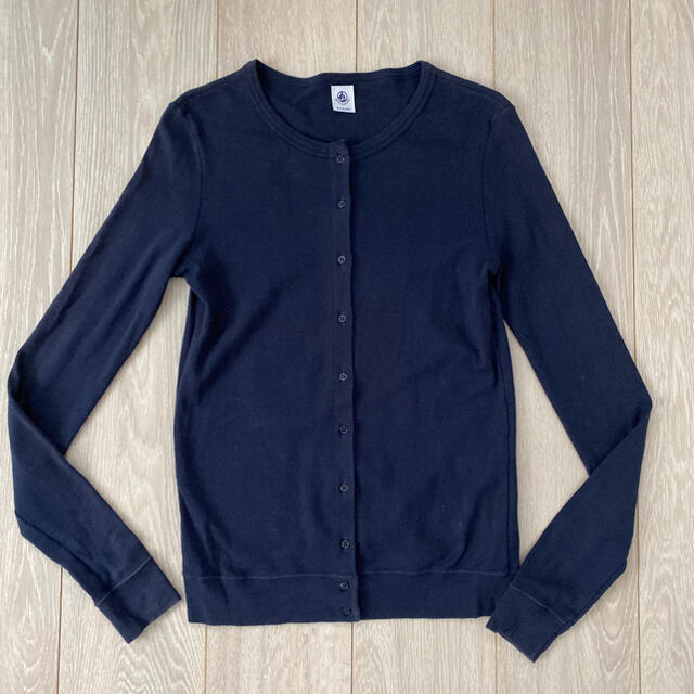 PETIT BATEAU - プチバトコットン100% クルーネックカーディガン 16ansの通販 by acco's shop｜プチバトーならラクマ