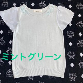 ミッシュマッシュ(MISCH MASCH)のミッシュマッシュ　カットソー　花　シフォン　サマーニット(カットソー(半袖/袖なし))