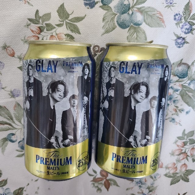 サントリー(サントリー)のGLAY　プレミアム・モルツ　空き缶 エンタメ/ホビーのタレントグッズ(ミュージシャン)の商品写真