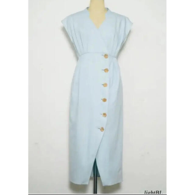 her lip to Denim Wrap-effect Midi Dress-www.skilltrust.fr