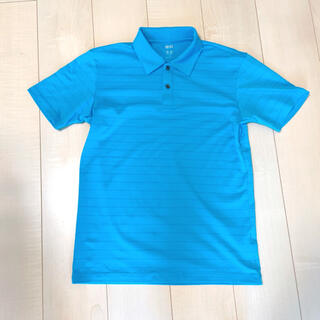 ユニクロ(UNIQLO)のユニクロ ポロシャツ メンズ　ブルー　青(ポロシャツ)
