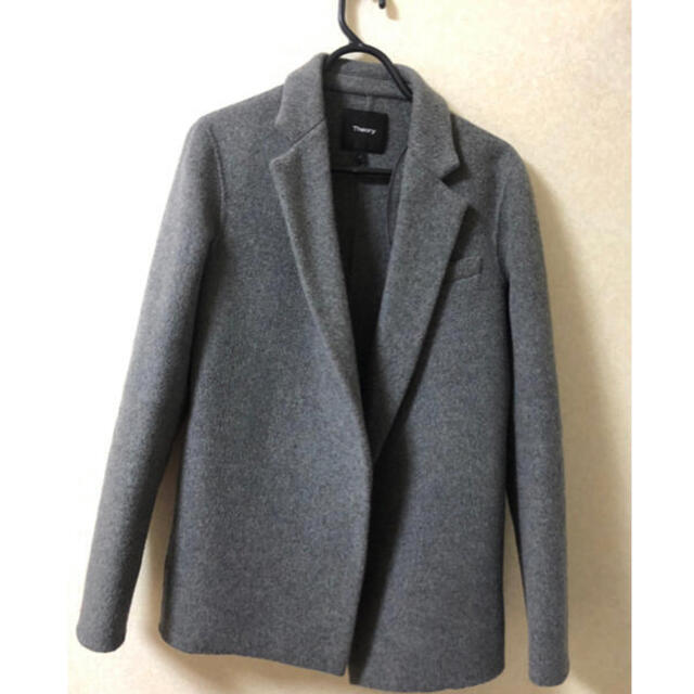 5☆大好評 theory NEW DIVIDEウールカシミア混 オープンコート