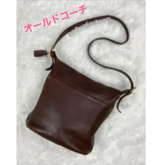 COACH(コーチ)のオールドコーチ 4115 USA製 ショルダーバッグ こげ茶色 ゴールド金具 レディースのバッグ(ショルダーバッグ)の商品写真