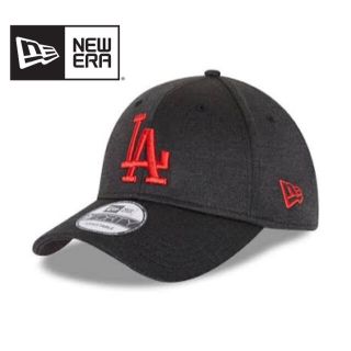 ニューエラー(NEW ERA)のニューエラ キャップ LA ドジャース ダークグレー 赤ロゴ 朱色 スウェット(キャップ)