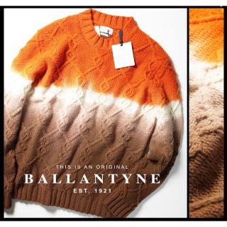 バランタインカシミヤ(BALLANTYNE CASHMERE)の■SAFARI記載14,3万BALLANTYNEバランタインケーブル編ニット50(ニット/セーター)