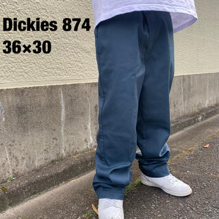 新品未使用　Dickies 874 エアフォースブルー　34×30 ワークパンツ