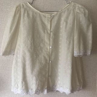 ロキエ(Lochie)のwhite blouse(シャツ/ブラウス(半袖/袖なし))