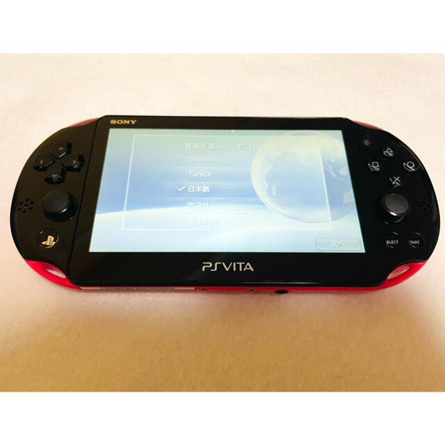 PSVita PCH-2000 ZA15  本体 ピンクブラック 画面傷無し