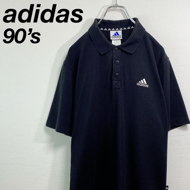 adidas - 古着 90's アディダス ポロシャツ M 銀タグ ビンテージ ワン