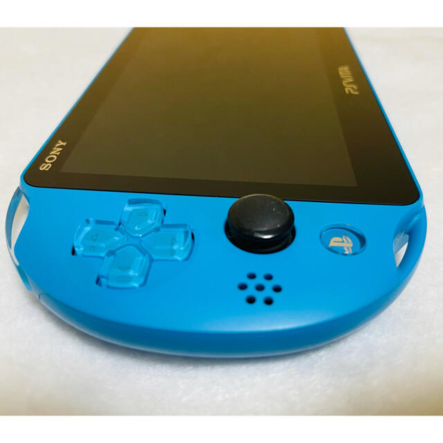 PlayStation Vita(プレイステーションヴィータ)のPSVita PCH-2000 ZA23 本体 アクアブルー 動作良好 エンタメ/ホビーのゲームソフト/ゲーム機本体(家庭用ゲーム機本体)の商品写真