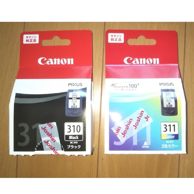 Canon(キヤノン)の純正 canon プリンターインク BC-310 BC-311 2点セット スマホ/家電/カメラのPC/タブレット(PC周辺機器)の商品写真