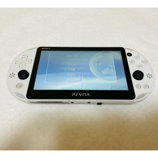 プレイステーションヴィータ(PlayStation Vita)の☆美品☆PSVita PCH-2000 ZA22  本体 グレイシャーホワイト (家庭用ゲーム機本体)