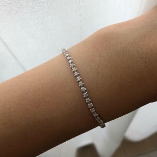 ツツミK18テニスブレスレット1ct 約18.5cm