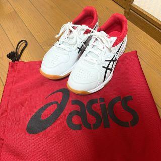 アシックス(asics)の【最終価格】アシックス バドミントン シューズ シューズケース付き(バドミントン)