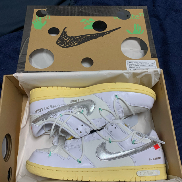 NIKE off-white dunk 27.5 オフホワイト