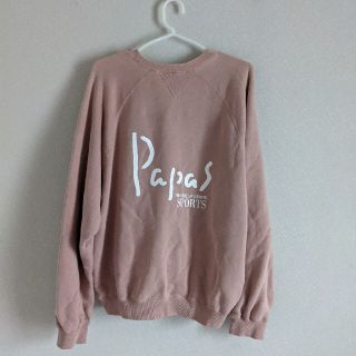 90's　Papas　パパス　ワールドツアー　スウェット　ヘンリーネック　肉厚