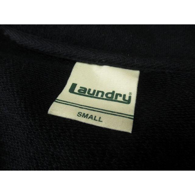 LAUNDRY(ランドリー)のG② ランドリー フットボール デカ ロゴ ジップ スウェット ジャージ S 黒 メンズのトップス(ジャージ)の商品写真