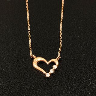 ヨンドシー(4℃)の♡4°C K10 ネックレス ハート 10金 イエローゴールド(ネックレス)