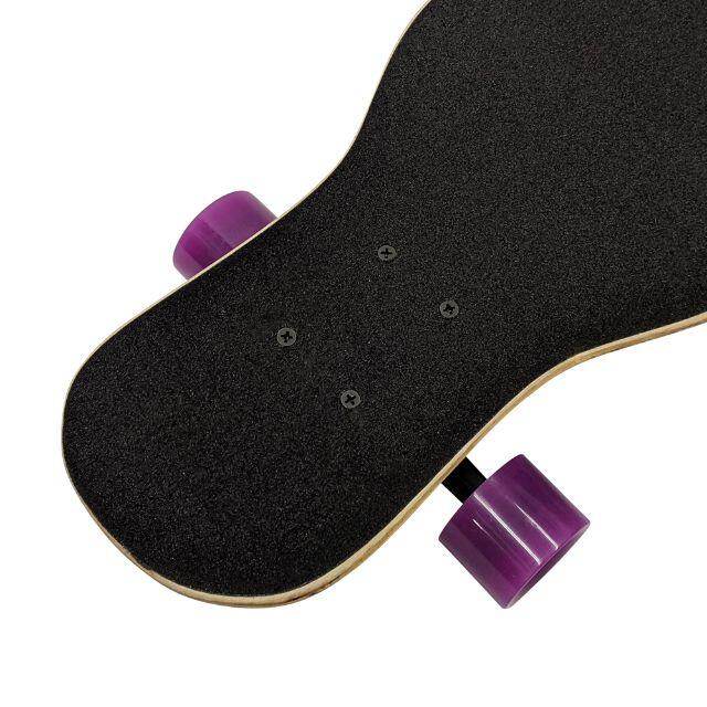 スケートボード ロングスケートボード スケボー ロンスケ SK029 黒/紫