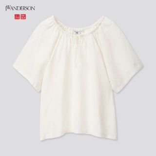 ユニクロ(UNIQLO)のユニクロ　JWANDERSON　ギャザーブラウス(シャツ/ブラウス(半袖/袖なし))