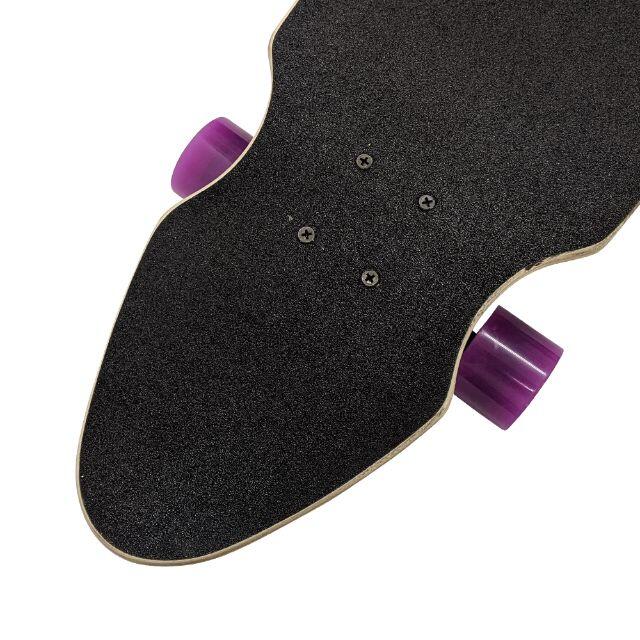 スケートボード ロングスケートボード スケボー ロンスケ SK034 黒/紫