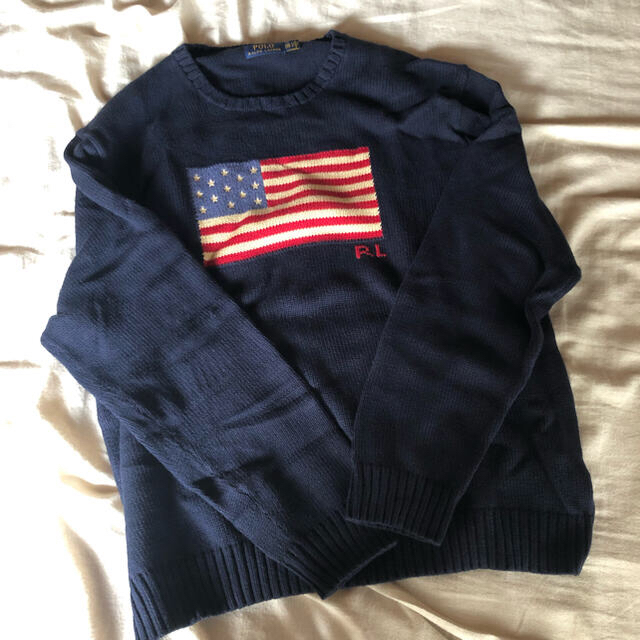 Ralph Lauren(ラルフローレン)のラルフローレン 星条旗 コットンニット メンズのトップス(ニット/セーター)の商品写真