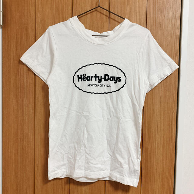 moussy(マウジー)のMOUSSYマウジー/Hearty-Days/ロゴTシャツ/ハーゲンダッツ風ロゴ レディースのトップス(Tシャツ(半袖/袖なし))の商品写真