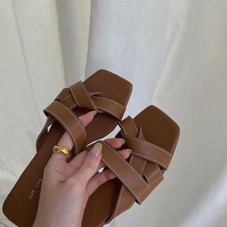 トゥデイフル(TODAYFUL)の【erme】Ribbon stitch flat sandal(サンダル)