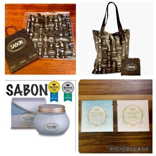 サボン(SABON)の【新品未使用】SABON✴︎大人気フェイスポリッシャー＆エコバッグ&クレンジング(洗顔料)