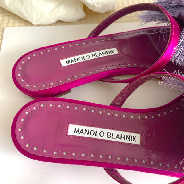 MANOLO BLAHNIK - 新品未使用 マノロブラニク サンダル フラット