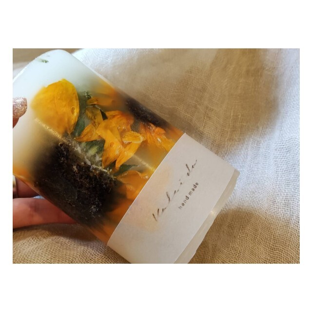 botanical aroma candle　sale 訳有 ハンドメイドのインテリア/家具(アロマ/キャンドル)の商品写真