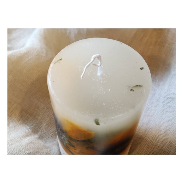 botanical aroma candle　sale 訳有 ハンドメイドのインテリア/家具(アロマ/キャンドル)の商品写真