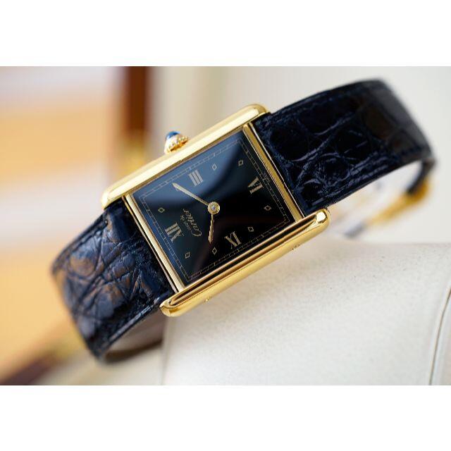 Cartier(カルティエ)の美品 カルティエ マスト タンク ブラック ローマン LM Cartier  メンズの時計(腕時計(アナログ))の商品写真
