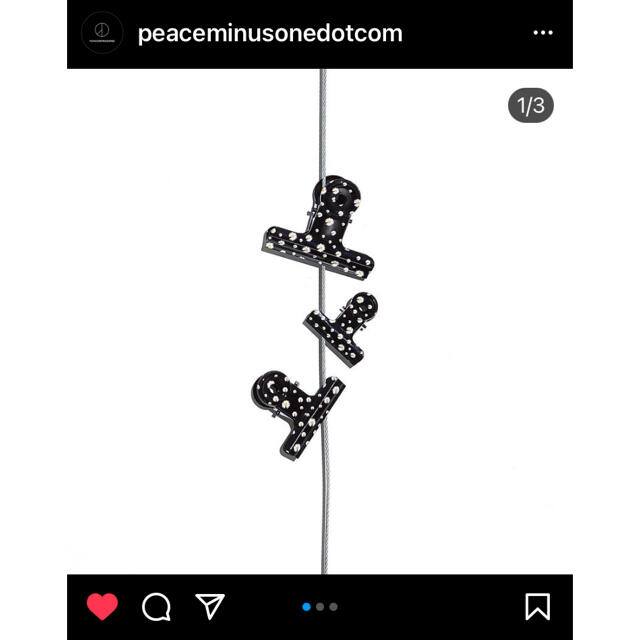 PEACEMINUSONE(ピースマイナスワン)のPMO BULLDOG CLIP #14 メンズのファッション小物(その他)の商品写真