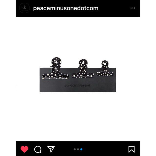 PEACEMINUSONE(ピースマイナスワン)のPMO BULLDOG CLIP #14 メンズのファッション小物(その他)の商品写真