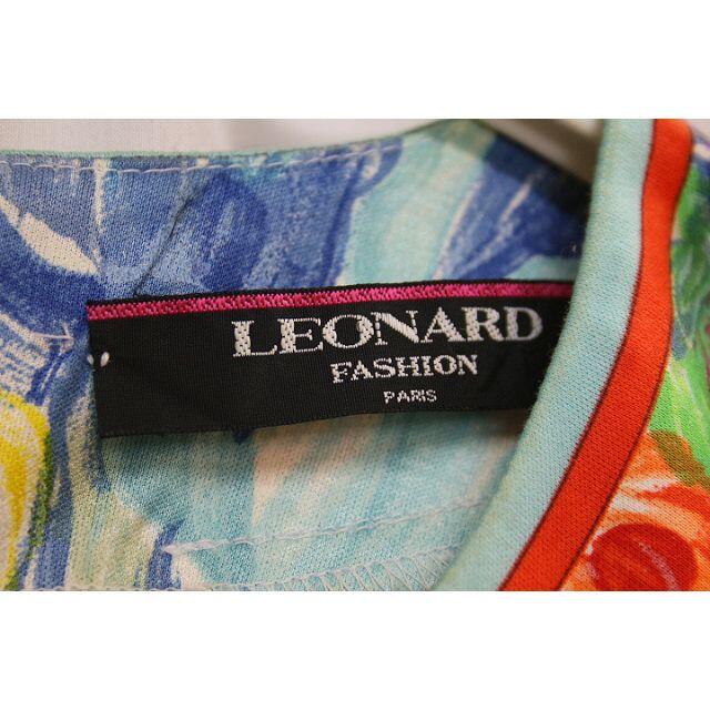 LEONARD(レオナール)のレオナール　総柄プリント！美しい花柄！半袖ワンピース　ショートスリーブコットン レディースのワンピース(ロングワンピース/マキシワンピース)の商品写真