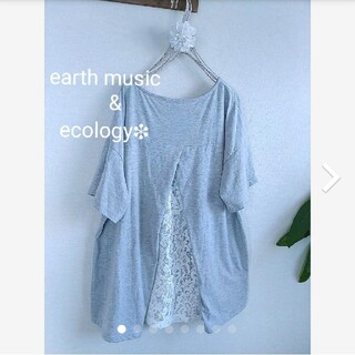 アースミュージックアンドエコロジー(earth music & ecology)のearth music&ecologyバックレースが可愛いチュニック(チュニック)